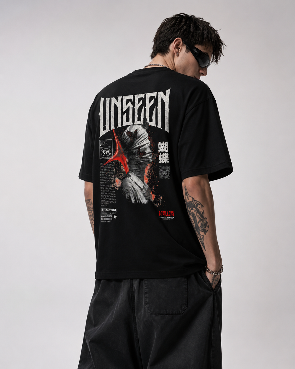 T-shirt Oversize UNSEEN – BLACK