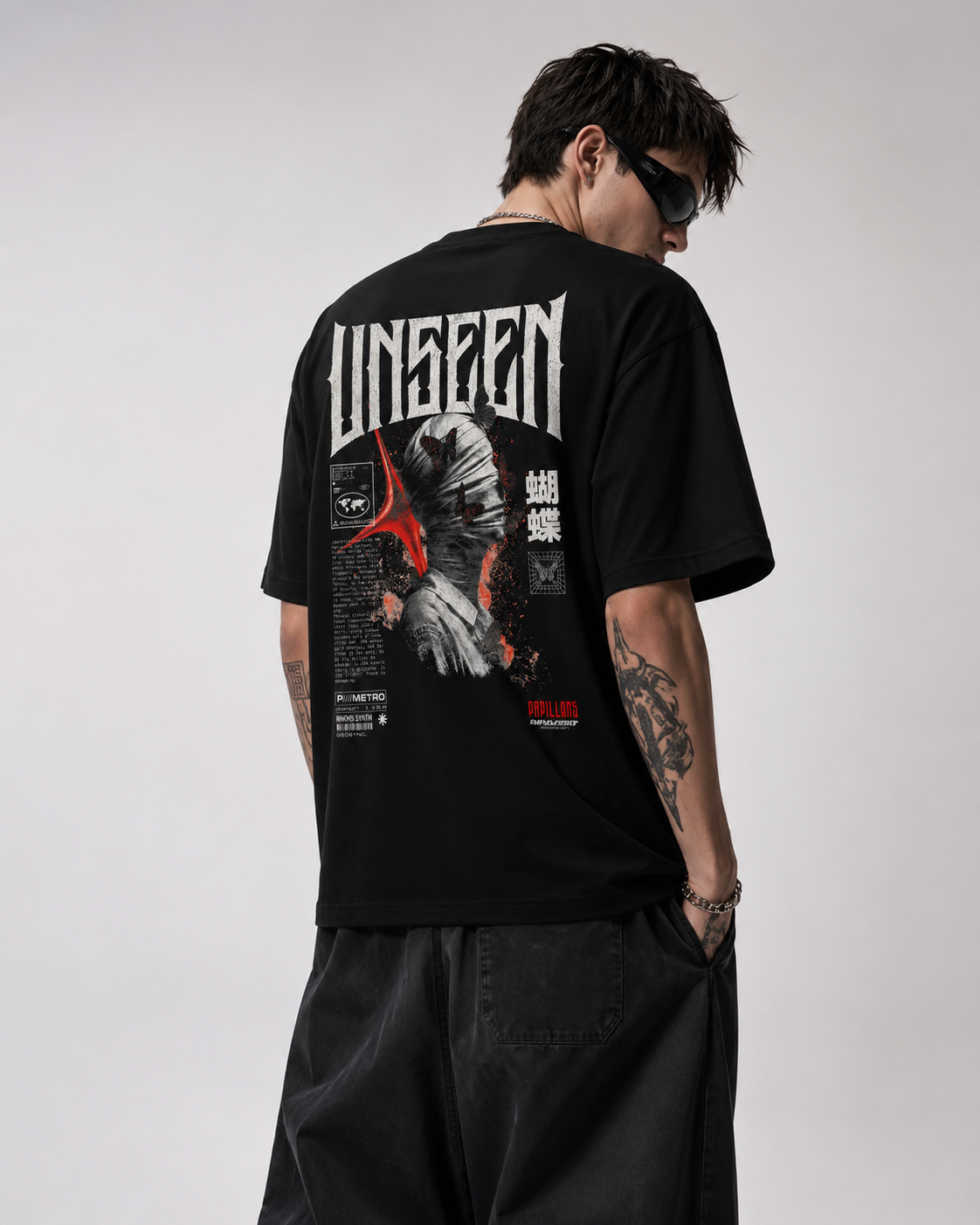 T-shirt Oversize UNSEEN – BLACK