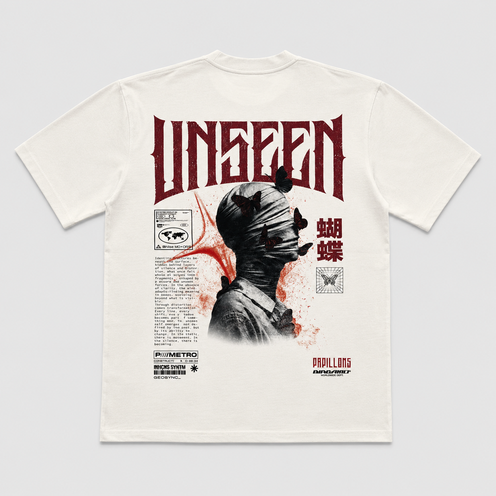 T-shirt Oversize UNSEEN – Cream Beige