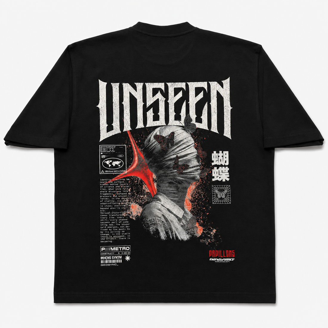  UNSEEN Oversized T-shirt Black