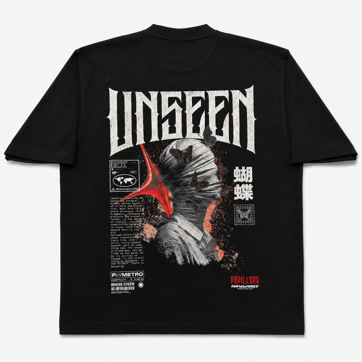 T-shirt Oversize UNSEEN – BLACK